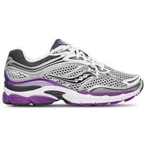 Saucony Women's ProGrid Omni 9 Casual Shoes in Silver/Purple Size: 6.5